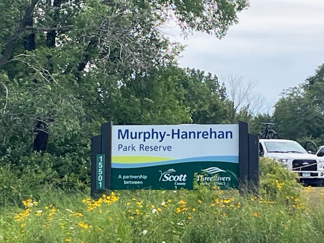 Photo of the Murphy-Hanrehan Park Reserve sign.