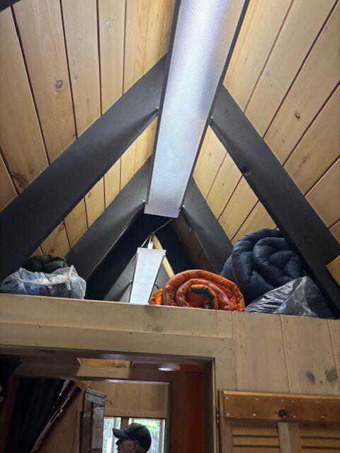 photo of inside a-frame