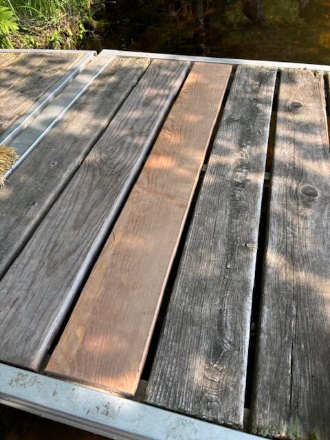 photo of new pier board
